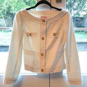 NEW Lilly Pulitzer Millie Jacket White Small